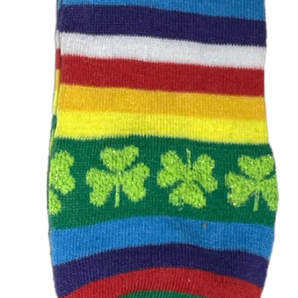 Saint Patrick’s Day Rainbow Ankle Socks Multi Colored